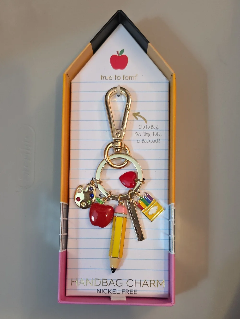 Trye To Form Key & Bag Charm